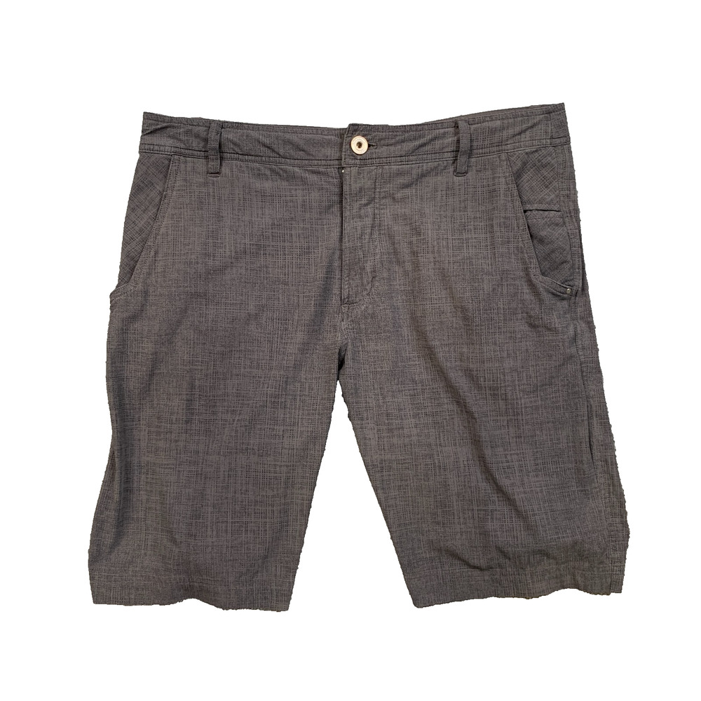 Lululemon Shorts Mens 36 Graphite Hybrid Cross Hatch Quick Dry Activewear Chino